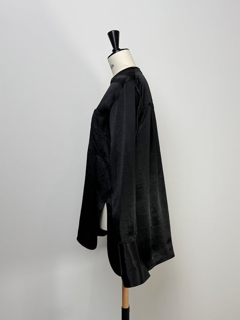 plain satin shirt